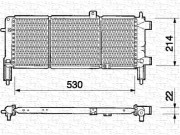 350213323000 MAGNETI MARELLI chladič motora 350213323000 MAGNETI MARELLI