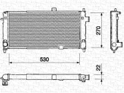 350213324000 MAGNETI MARELLI chladič motora 350213324000 MAGNETI MARELLI