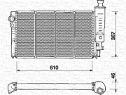 350213341000 MAGNETI MARELLI chladič motora 350213341000 MAGNETI MARELLI