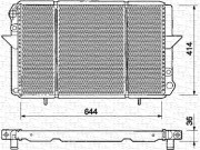 350213360000 MAGNETI MARELLI chladič motora 350213360000 MAGNETI MARELLI