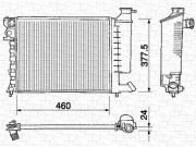 350213373000 MAGNETI MARELLI chladič motora 350213373000 MAGNETI MARELLI