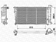 350213376000 MAGNETI MARELLI chladič motora 350213376000 MAGNETI MARELLI