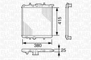 350213388000 MAGNETI MARELLI chladič motora 350213388000 MAGNETI MARELLI