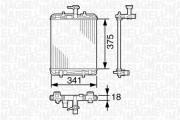 350213390000 MAGNETI MARELLI chladič motora 350213390000 MAGNETI MARELLI