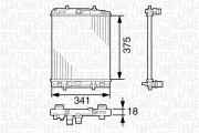 350213391000 MAGNETI MARELLI chladič motora 350213391000 MAGNETI MARELLI