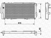 350213403000 MAGNETI MARELLI chladič motora 350213403000 MAGNETI MARELLI