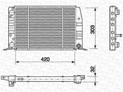 350213404000 MAGNETI MARELLI chladič motora 350213404000 MAGNETI MARELLI