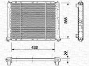 350213413000 MAGNETI MARELLI chladič motora 350213413000 MAGNETI MARELLI