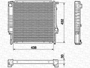 350213426000 MAGNETI MARELLI chladič motora 350213426000 MAGNETI MARELLI