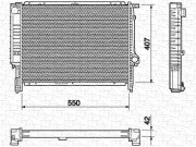 350213432000 MAGNETI MARELLI chladič motora 350213432000 MAGNETI MARELLI