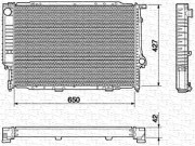 350213434000 MAGNETI MARELLI chladič motora 350213434000 MAGNETI MARELLI