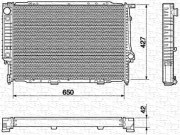 350213435000 MAGNETI MARELLI chladič motora 350213435000 MAGNETI MARELLI