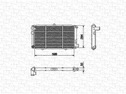 350213448000 MAGNETI MARELLI chladič motora 350213448000 MAGNETI MARELLI