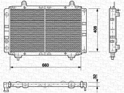 350213454000 MAGNETI MARELLI chladič motora 350213454000 MAGNETI MARELLI