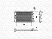 350213494000 MAGNETI MARELLI chladič motora 350213494000 MAGNETI MARELLI