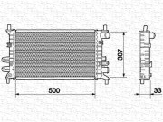 350213498000 MAGNETI MARELLI chladič motora 350213498000 MAGNETI MARELLI