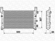 350213499000 MAGNETI MARELLI chladič motora 350213499000 MAGNETI MARELLI