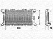 350213513000 MAGNETI MARELLI chladič motora 350213513000 MAGNETI MARELLI