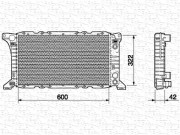 350213514000 MAGNETI MARELLI chladič motora 350213514000 MAGNETI MARELLI