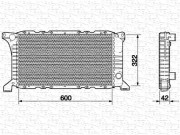 350213515000 MAGNETI MARELLI chladič motora 350213515000 MAGNETI MARELLI