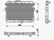 350213517000 MAGNETI MARELLI chladič motora 350213517000 MAGNETI MARELLI