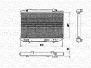 350213531000 MAGNETI MARELLI chladič motora 350213531000 MAGNETI MARELLI