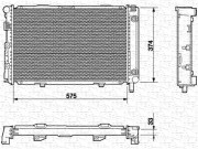 350213538000 MAGNETI MARELLI chladič motora 350213538000 MAGNETI MARELLI