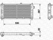 350213561000 MAGNETI MARELLI chladič motora 350213561000 MAGNETI MARELLI