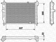 350213585000 MAGNETI MARELLI chladič motora 350213585000 MAGNETI MARELLI