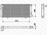 350213595000 MAGNETI MARELLI chladič motora 350213595000 MAGNETI MARELLI