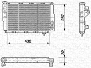 350213608000 MAGNETI MARELLI chladič motora 350213608000 MAGNETI MARELLI