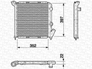 350213613000 MAGNETI MARELLI chladič motora 350213613000 MAGNETI MARELLI