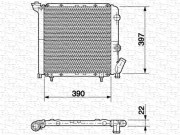 350213615000 MAGNETI MARELLI chladič motora 350213615000 MAGNETI MARELLI