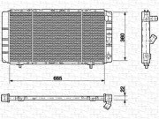 350213624000 MAGNETI MARELLI chladič motora 350213624000 MAGNETI MARELLI