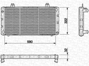 350213628000 MAGNETI MARELLI chladič motora 350213628000 MAGNETI MARELLI