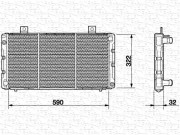 350213629000 MAGNETI MARELLI chladič motora 350213629000 MAGNETI MARELLI