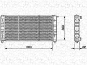 350213638000 MAGNETI MARELLI chladič motora 350213638000 MAGNETI MARELLI