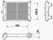 350213650000 MAGNETI MARELLI chladič motora 350213650000 MAGNETI MARELLI