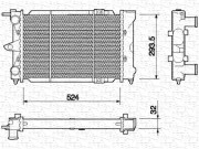 350213651000 MAGNETI MARELLI chladič motora 350213651000 MAGNETI MARELLI