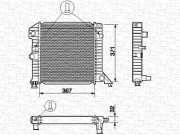 350213662000 MAGNETI MARELLI chladič motora 350213662000 MAGNETI MARELLI