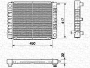 350213664000 MAGNETI MARELLI chladič motora 350213664000 MAGNETI MARELLI