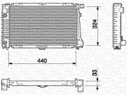 350213696000 MAGNETI MARELLI chladič motora 350213696000 MAGNETI MARELLI