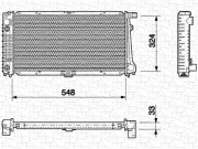 350213698000 MAGNETI MARELLI chladič motora 350213698000 MAGNETI MARELLI