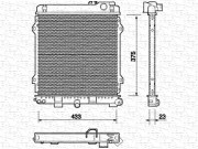 350213701000 MAGNETI MARELLI chladič motora 350213701000 MAGNETI MARELLI