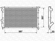 350213710000 MAGNETI MARELLI chladič motora 350213710000 MAGNETI MARELLI