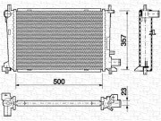 350213711000 MAGNETI MARELLI chladič motora 350213711000 MAGNETI MARELLI