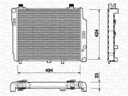 350213714000 MAGNETI MARELLI chladič motora 350213714000 MAGNETI MARELLI