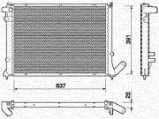 350213717000 MAGNETI MARELLI chladič motora 350213717000 MAGNETI MARELLI