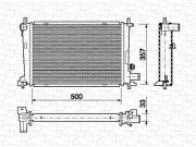 350213725000 MAGNETI MARELLI chladič motora 350213725000 MAGNETI MARELLI