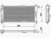 350213727000 MAGNETI MARELLI chladič motora 350213727000 MAGNETI MARELLI